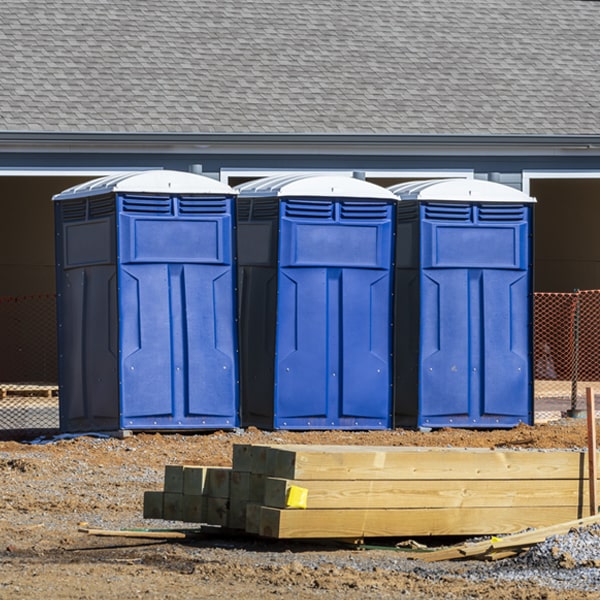 is there a specific order in which to place multiple porta potties in North Braddock PA